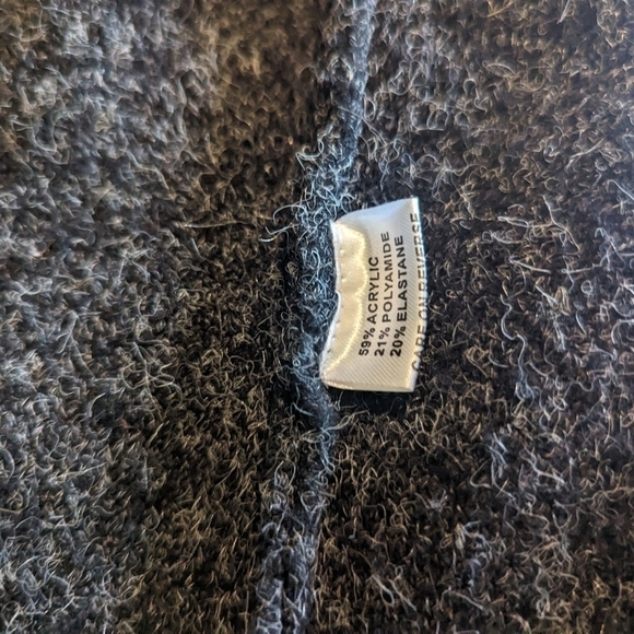 Kamana gray soft embroidered sweater coat/ duster/ long unique cardigan sz S - Picture 8 of 12